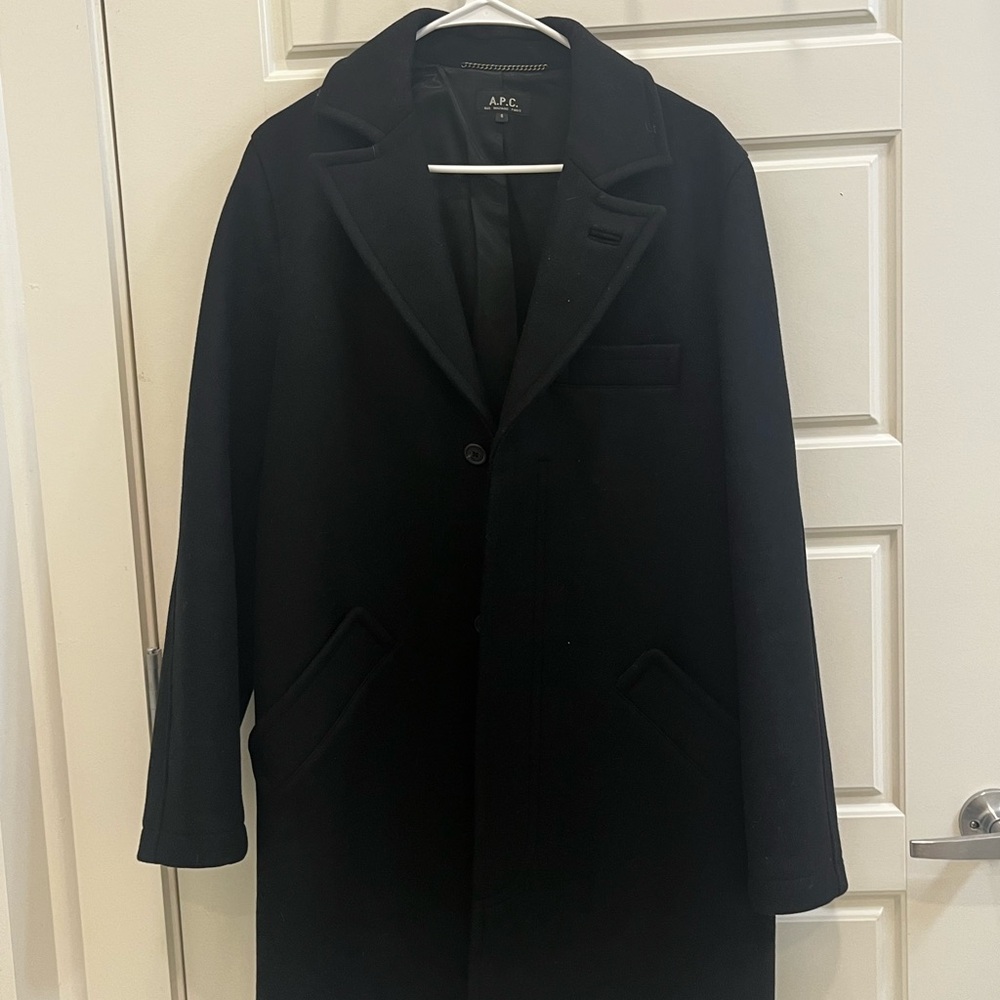A.P.C. Wool Cashmere Mid Length Coat